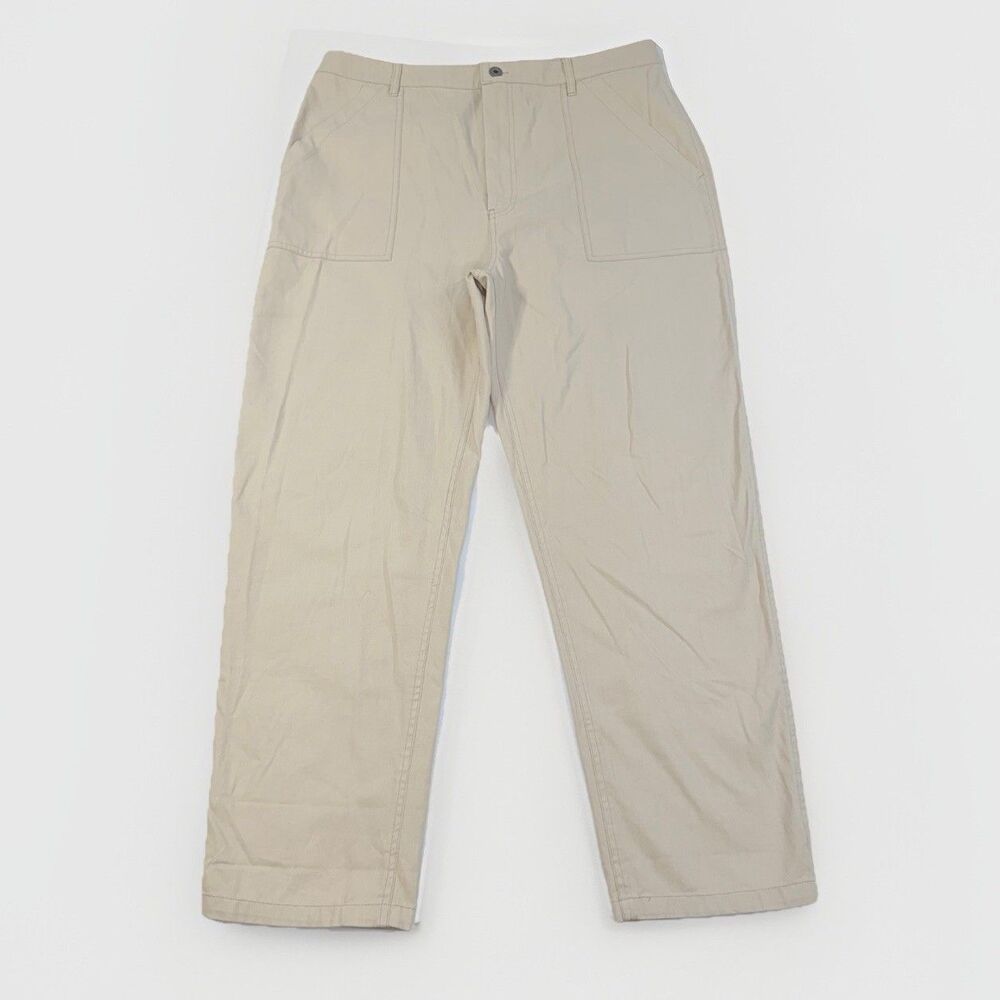 P&Co 304 Service Fatigue Pants Mens 36 X 32 Sand Beige Minimalist Preppy Utility